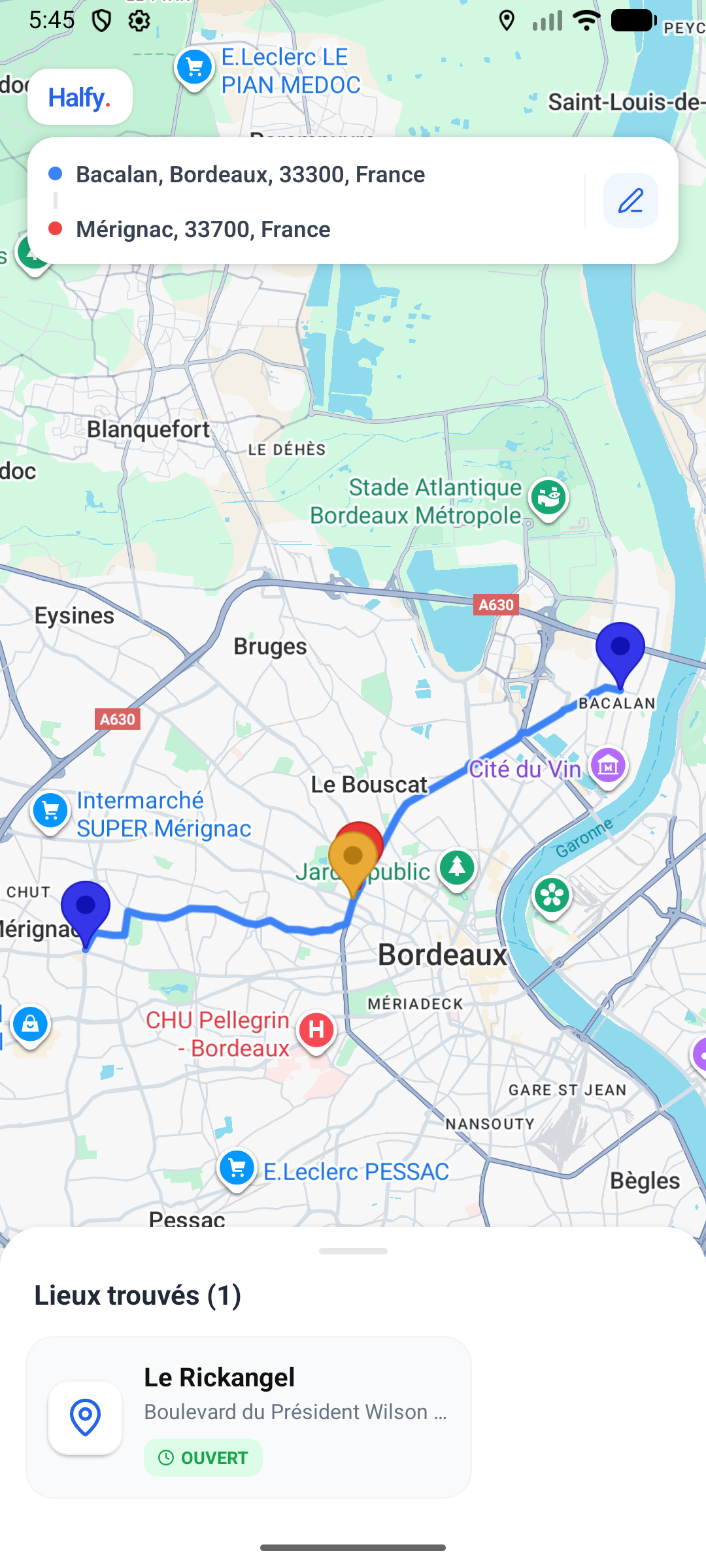 Halfy App Screenshot